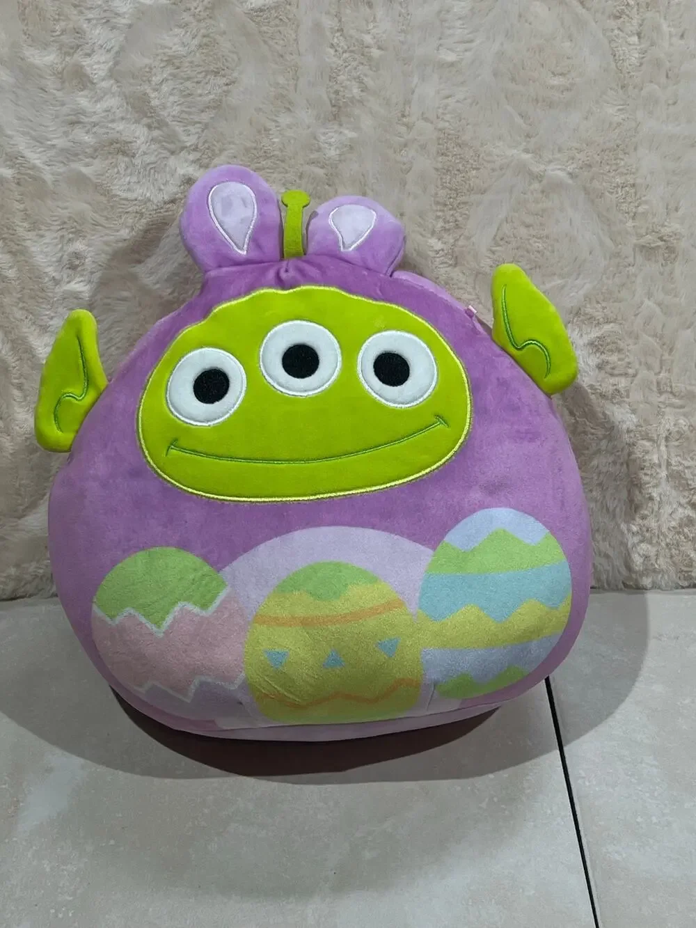 Disney Pixar Toy Story Alien Easter Squishmallows Plush Purple Bunny EUC